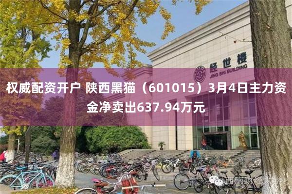 权威配资开户 陕西黑猫（601015）3月4日主力资金净卖出637.94万元