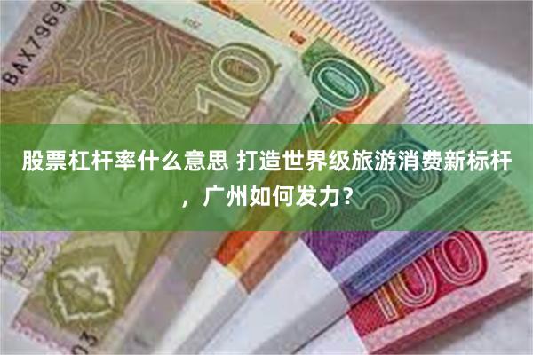 股票杠杆率什么意思 打造世界级旅游消费新标杆，广州如何发力？